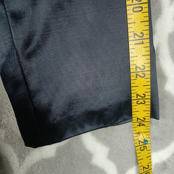 Nicole FARHI Coat Womens 8 Navy Double Breasted Shawl Collar Satin Lined Dressy - Picture 10 of 13